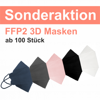 Sonderaktion FFP2-3D Masken bedruckt ab 100 St. 